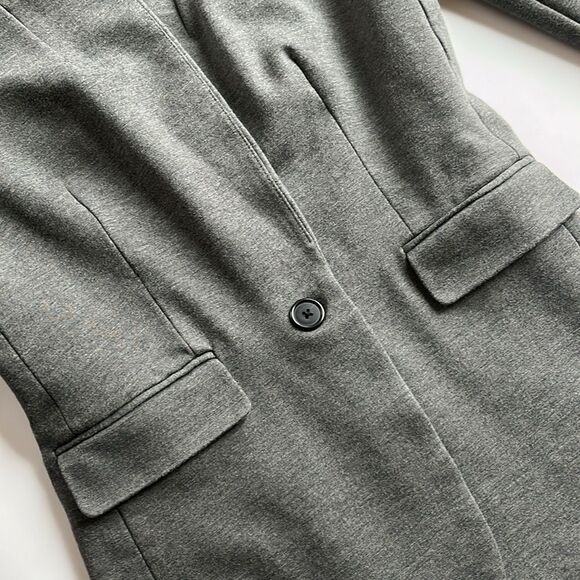 J.Crew Heather Grey Blazer Soft, Stretchy & Sleek Size 2 Tall - Picture 3 of 6